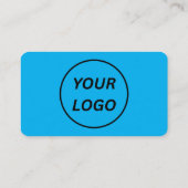 Minimalistische benutzerdefinierte Logo-QR-Code-So Visitenkarte (Rückseite)