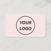 Minimalistische benutzerdefinierte Logo-QR-Code-So Visitenkarte (Rückseite)