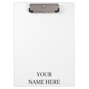 Minimalistische benutzerdefinierte Name Elegante B Klemmbrett