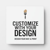 Minimalistische benutzerdefinierte personalisierte fotoplatte (Vorderseite)