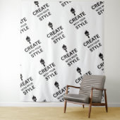 Minimalistische benutzerdefinierte Unternehmensmar Wandteppich (Beispiel)