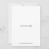 Minimalistische benutzerdefinierte vollständige Na Save The Date (Rückseite)