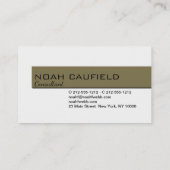 Minimalistische, benutzerdefinierte Vorlage für di Visitenkarte (Rückseite)