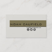 Minimalistische, benutzerdefinierte Vorlage für di Visitenkarte (Vorderseite)