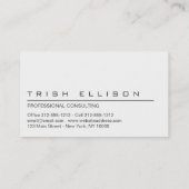 Minimalistische, benutzerdefinierte Vorlage für di Visitenkarte (Rückseite)