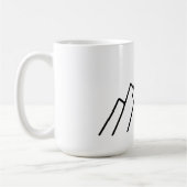 Minimalistische Berge: Ein naturlich Inspiriertes  Kaffeetasse (Links)