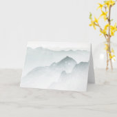 Minimalistische Berge Karte (Gelbe Blume)