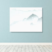 Minimalistische Berge Leinwanddruck (Insitu (Holzboden))