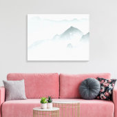 Minimalistische Berge Leinwanddruck (Insitu (Wohnzimmer))