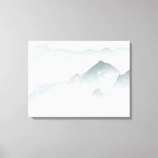 Minimalistische Berge Leinwanddruck (Vorderseite)