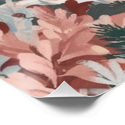 Minimalistische Berge Poster (Ecke)