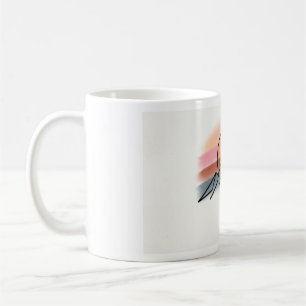 Minimalistische Bergsonne - Retro-Naturkunst Desig Kaffeetasse