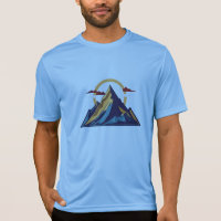 Minimalistische Bergspitze - Symbol für das Erreic