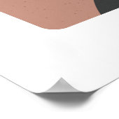 Minimalistische Bergstrasse Landschaft Kunst, Dich Poster (Ecke)