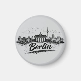 Minimalistische Berlin Deutschland Stadtansicht Ku Magnet