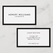 Minimalistische Beruflich Luxus-Boutique Visitenkarte (Vorne/Hinten)