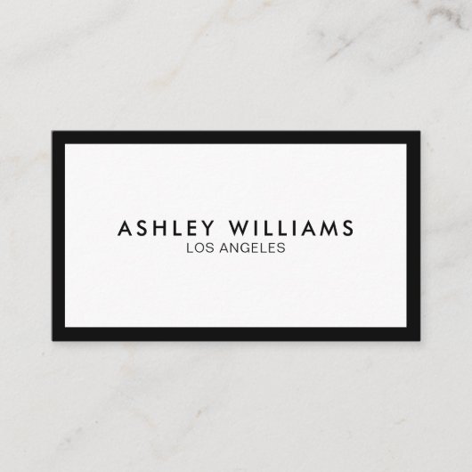 Minimalistische Beruflich Luxus-Boutique Visitenkarte (Vorderseite)