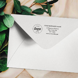 Minimalistische Berufliche Anschrift des Unternehm Permastempel