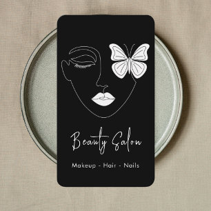 Minimalistische Berufliche Beauty Salon Visitenkar Visitenkarte