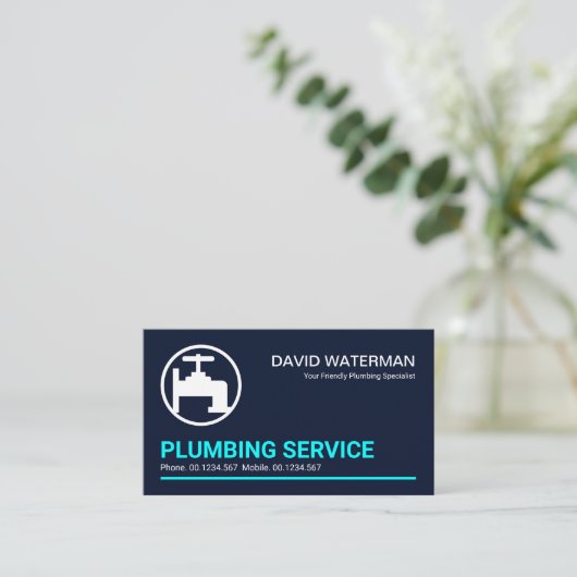 Minimalistische Berufliche Blanklatsche Visitenkarte (Stehend Vorderseite)