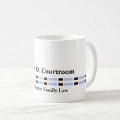 Minimalistische Berufliche Blue Links Kaffeetasse (VorderseiteRechts)