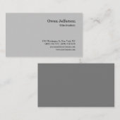 Minimalistische Berufliche Einfache Moderne Schlic Visitenkarte (Vorne/Hinten)