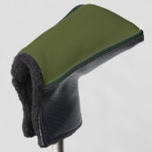 Minimalistische Berufliche Farbe der Solid Army Gr Golf Headcover (3/4 Vorderseite)