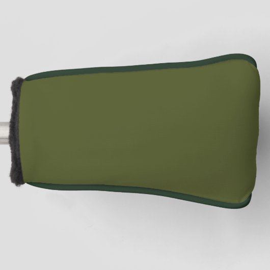 Minimalistische Berufliche Farbe der Solid Army Gr Golf Headcover (Vorderseite)