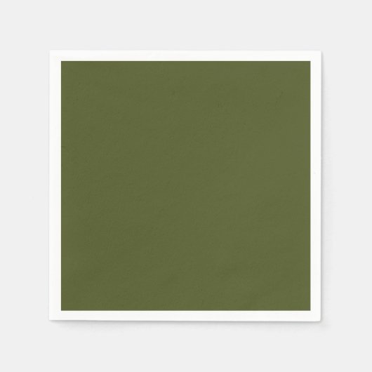 Minimalistische Berufliche Farbe der Solid Army Gr Serviette (Vorderseite)