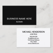 Minimalistische berufliche Firmengeschäftskarten Visitenkarte (Vorne/Hinten)