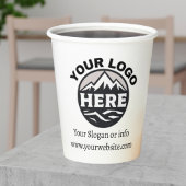 Minimalistische Berufliche Firmenlogos-Zusammenste Pappbecher