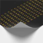 Minimalistische Berufliche Goldfarbe Geschenkpapier (Ecke)