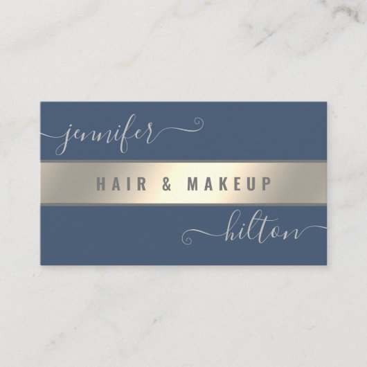 Minimalistische berufliche Goldfolie Visitenkarte (Vorderseite)