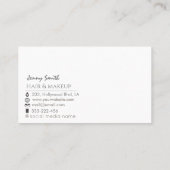 Minimalistische berufliche Goldfolie Visitenkarte (Rückseite)