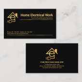 Minimalistische Berufliche Goldline Visitenkarte (Vorne/Hinten)