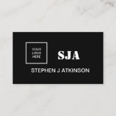 Minimalistische Berufliche Initialen für moderne Visitenkarte (Vorderseite)