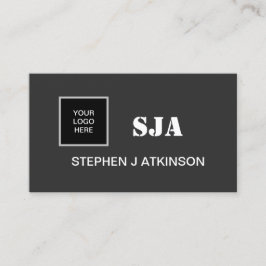 Minimalistische Berufliche  Initialen für moderne  Visitenkarte