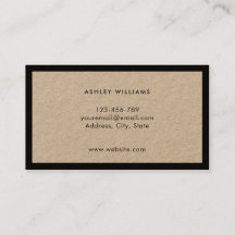 Minimalistische Berufliche Kraft-Business-Karte