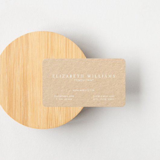 Minimalistische Berufliche Kraft Visitenkarte