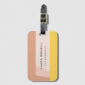 Minimalistische Berufliche Moderne Farben Gepäckanhänger (Vorderseite Vertikal)