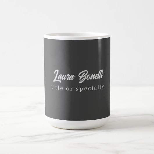 Minimalistische Berufliche moderne Handschrift Dun Kaffeetasse (Mittel)