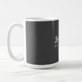 Minimalistische Berufliche moderne Handschrift Dun Kaffeetasse (Links)