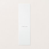 Minimalistische Berufliche moderne Schlichte Namen (Außenseite Aufgefaltet)