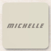 Minimalistische Berufliche moderne Science Fiction Getränkeuntersetzer (Vorderseite)