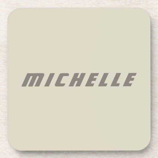 Minimalistische Berufliche moderne Science Fiction Getränkeuntersetzer (Vorderseite)