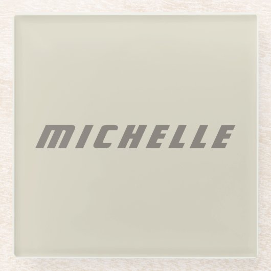 Minimalistische Berufliche moderne Science Fiction Glasuntersetzer (Vorderseite)