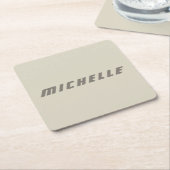 Minimalistische Berufliche moderne Science Fiction Rechteckiger Pappuntersetzer (angewinkelt)