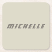 Minimalistische Berufliche moderne Science Fiction Rechteckiger Pappuntersetzer (Vorderseite)