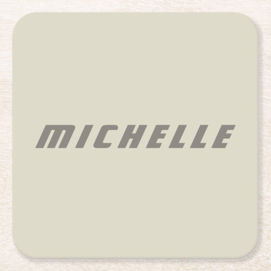 Minimalistische Berufliche moderne Science Fiction Rechteckiger Pappuntersetzer (Vorderseite)