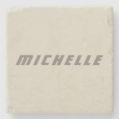 Minimalistische Berufliche moderne Science Fiction Steinuntersetzer (Vorderseite)